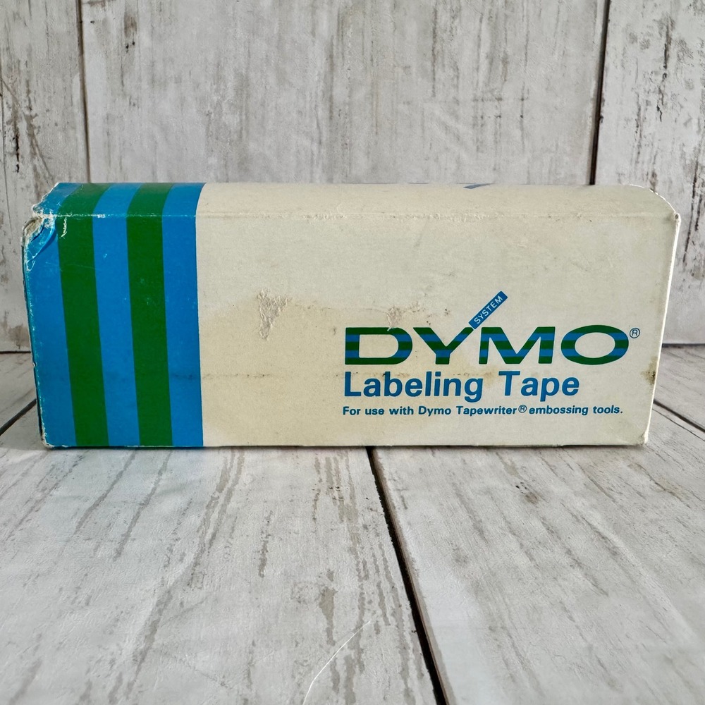 Vintage Dymo Glossy Red Embossing Label Tape 1/4" x 12' ~  9 Rolls NOS 5206 02 - Picture 7 of 8